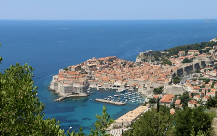 Dubrovnik’s walled Old Town and historic harbor beside the Adriatic Sea